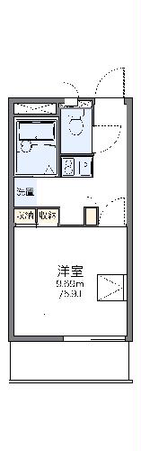 レオパレスグリーンヒルズの間取り