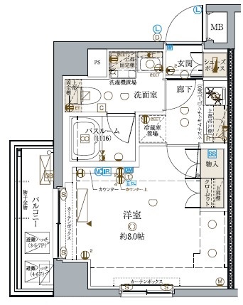 クレヴィスタ大島Ⅰの間取り