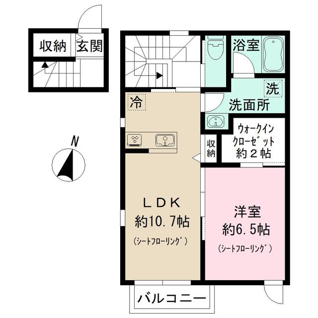 アヴェニール烏山の間取り