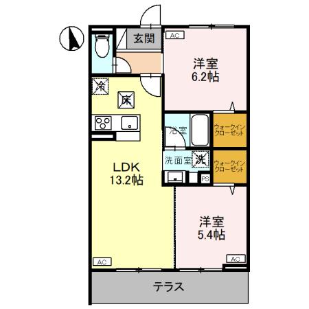 CLASSEUM元今泉の間取り