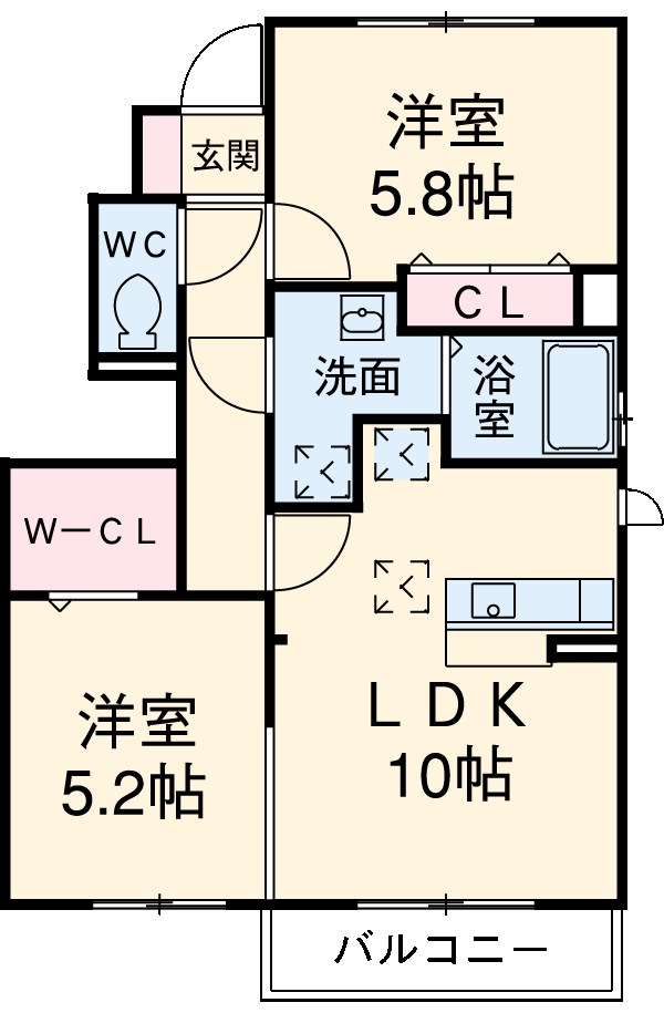 ラヴィールの間取り