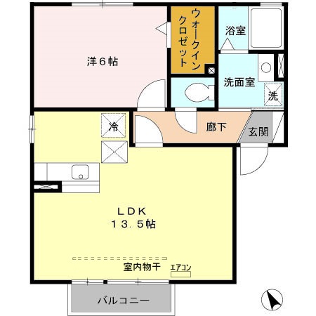 サンモール Bの間取り