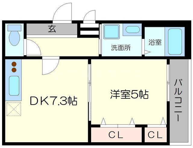 フジパレス岸部中の間取り