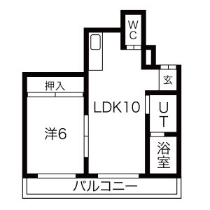 エフアールみなと通りの間取り