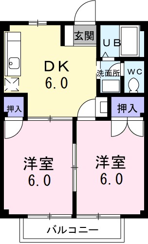 ガーデンヒルズ小田部の間取り