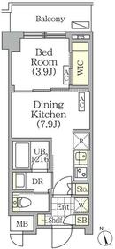 フロントプレイス飯田橋レジデンスの間取り