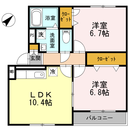 コアロードIIの間取り