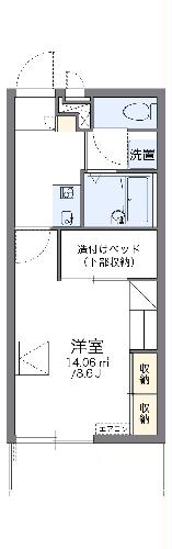 レオパレスケイスピリット百合鴎の間取り