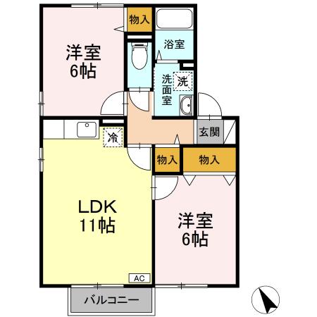 グレースヒル BCの間取り