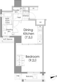 パークハビオ戸越の間取り