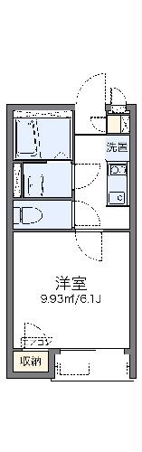 レオネクストトレゾールＫＳ・203号室の間取り