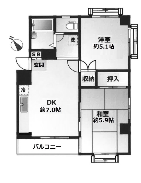 ステイトリィハイツ美野屋の間取り