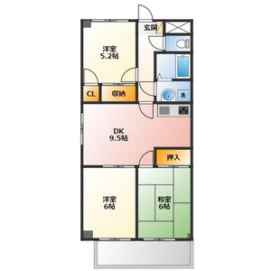 ディアコートツジの間取り