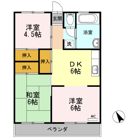 横内ビルの間取り