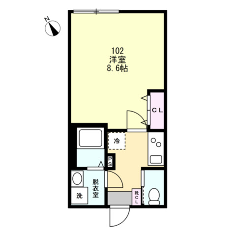 ラルジュ藤沢の間取り