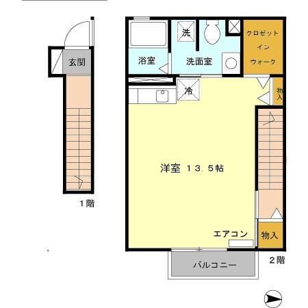 ロワジールⅡの間取り