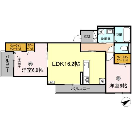 D-Riverside南庄の間取り
