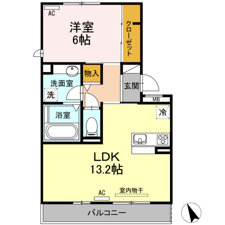 シエル ブルーの間取り