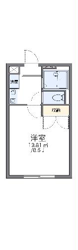 レオパレスプレミールＹ’ｓ・104号室の間取り