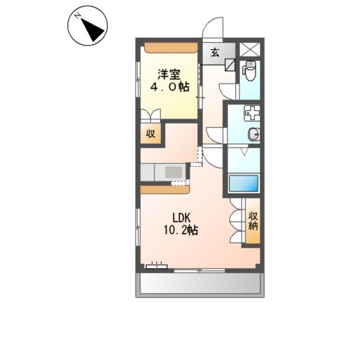 アイレス西尾の間取り