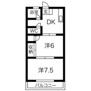 奈良渕ハイツの間取り