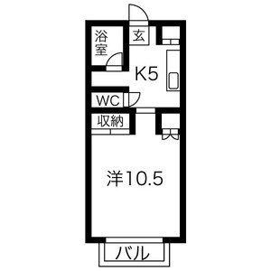 TOYOUKEハイツの間取り