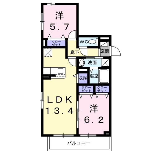 メゾン アイティー ジャックの間取り