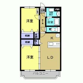 Y&M シャルム簗瀬の間取り