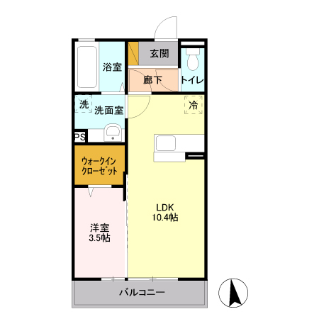 ロータス フローラ Aの間取り