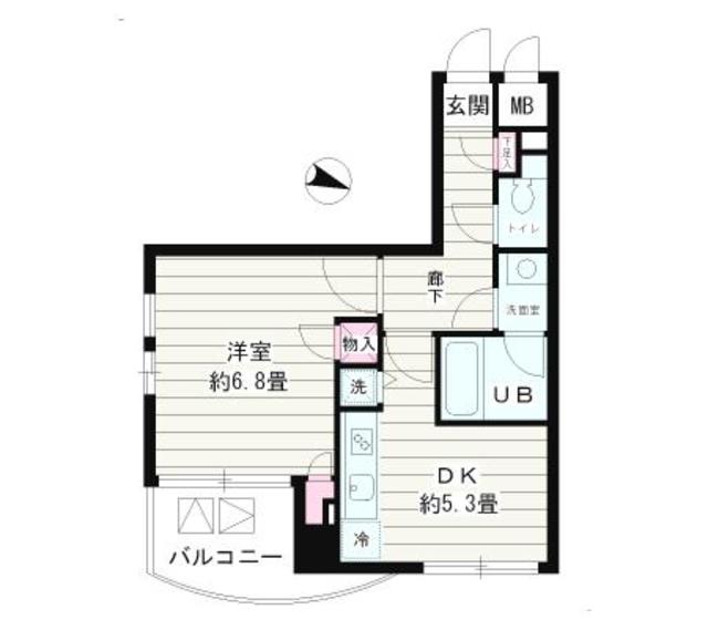 シュロスK・Y北品川の間取り