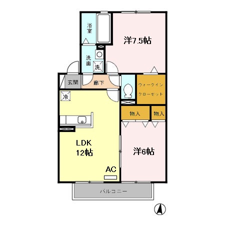 パティオ Bの間取り