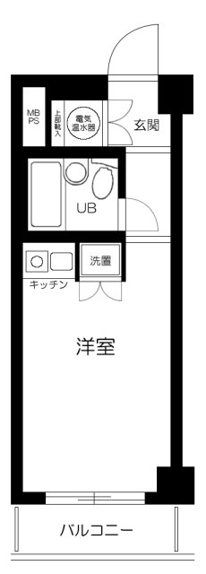 キャッスルマンション戸越公園の間取り