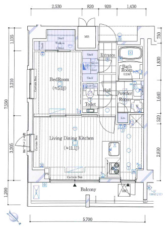 ガリシア品川の間取り