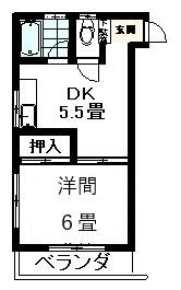 大場ハイツの間取り