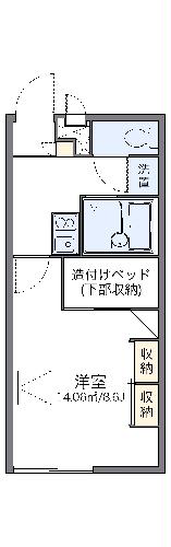 レオパレスメゾンパークの間取り