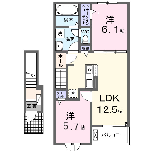 ベルウッド八街Ⅲの間取り