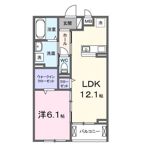 リビオ MIYABIの間取り