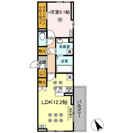 D-ROOM香椎駅東の間取り