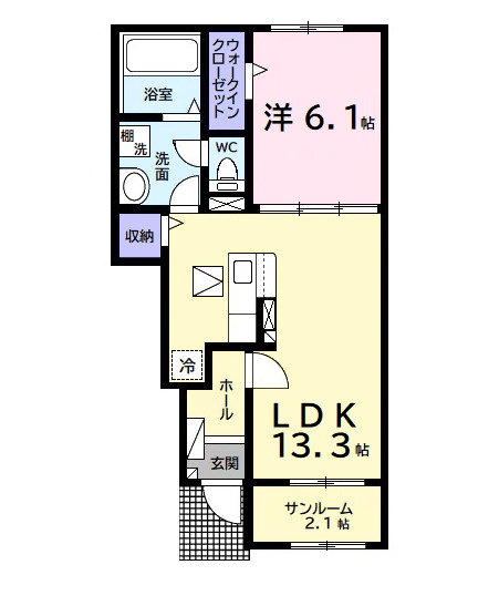 ベリッシモ ソーレの間取り