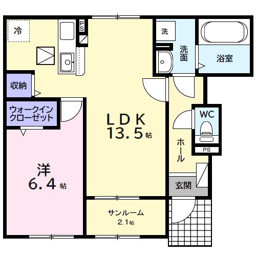 ベリッシモ ソーレの間取り