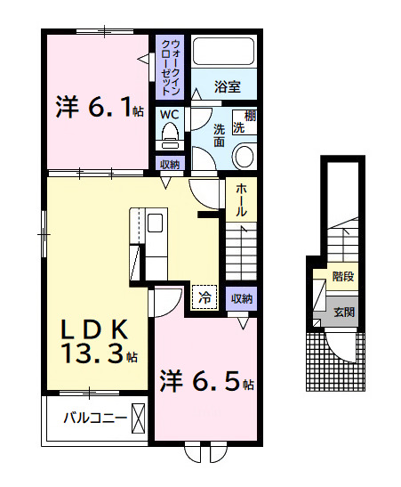 ベリッシモ ソーレの間取り