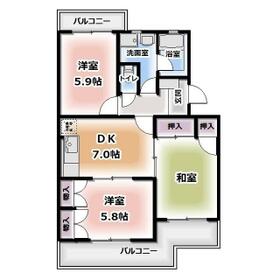 エクレール瀬名の間取り