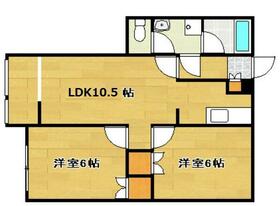 上島ロイドアパートD棟の間取り