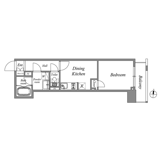 クオリタス東十条の間取り