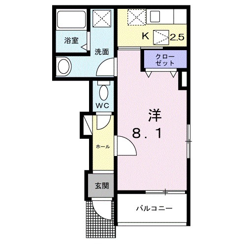 ソレイユ 上溝の間取り