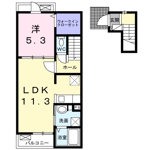 ピアニッシモの間取り