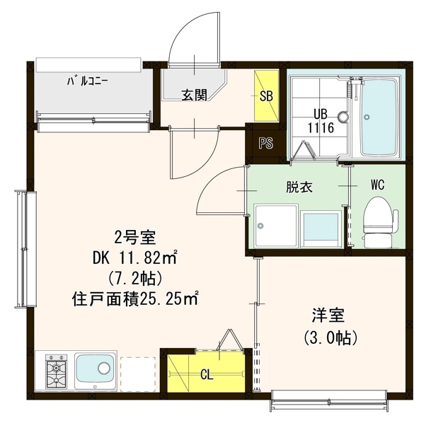スプランドゥール東九条の間取り