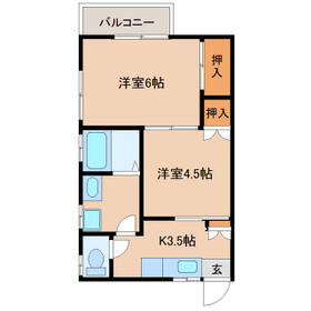 フラワーハイツの間取り