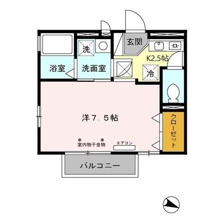 アムールS三郷の間取り