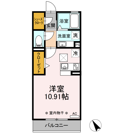 アレッサ B棟の間取り